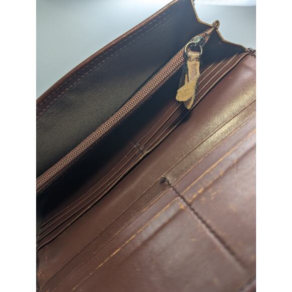 Vintage Full Inclusion Burberry HouseCheck Canvas & Leather Continental Wallet - Picture 8 of 13